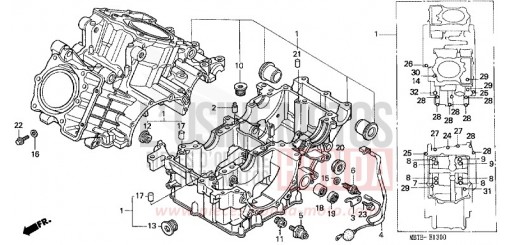 CARTER MOTEUR XL1000V1 de 2001